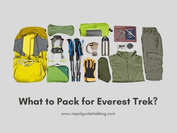 everest base camp trek gear list