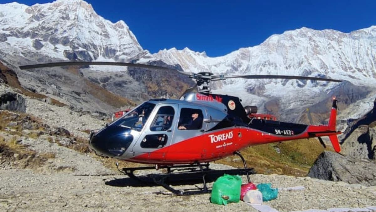 Gorakshep to Lukla Helicopter Flight
