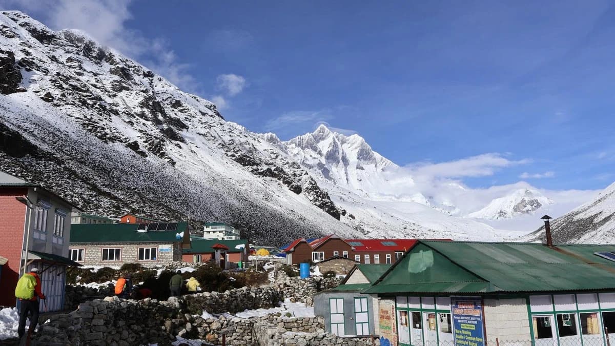 Teahouse village in the Khumbu on the Everest Base Camp trek