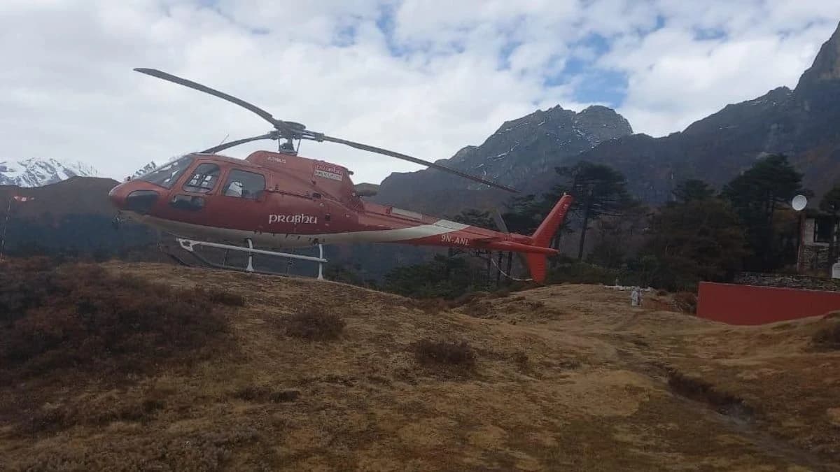 Gorakshep to Lukla Helicopter Flight