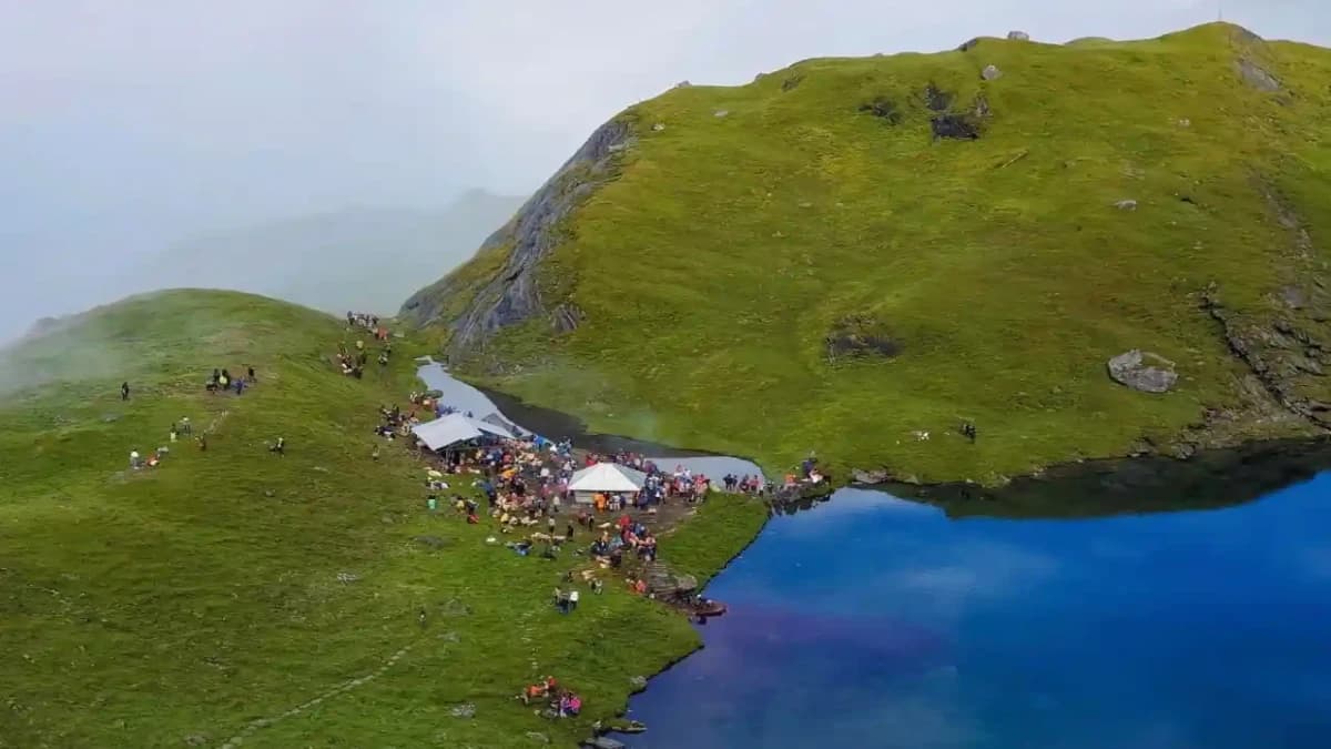 Khayar Lake Aerial View