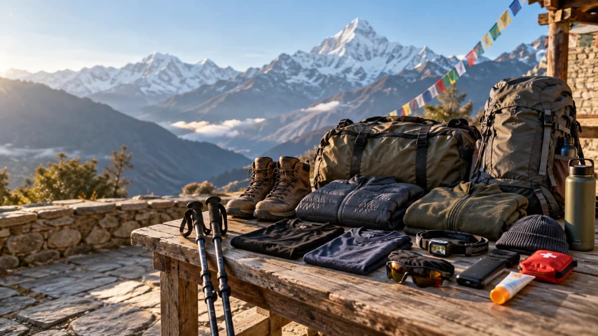 nepal trekking packing list