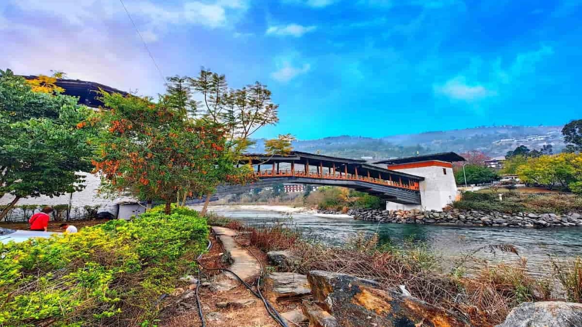 Punakha Dzong Bridge in Bhutan
