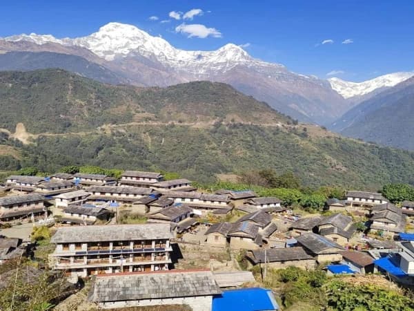 Ghandru Village Top View