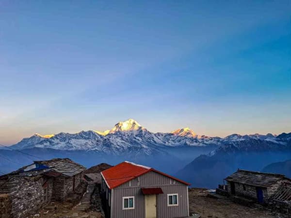 Mountain View from Khopra Danda Tea House