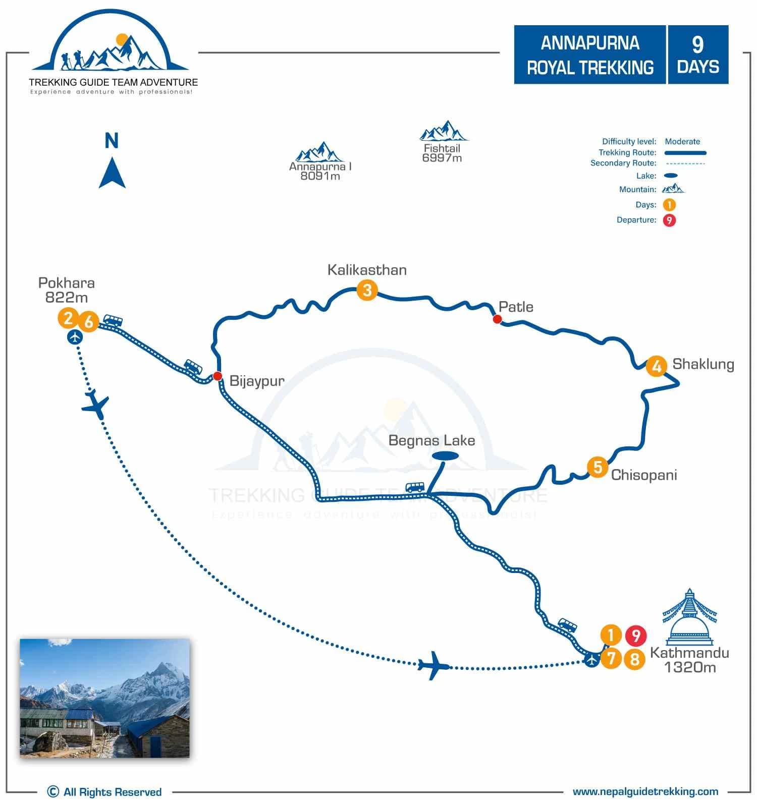 Annapurna-Royal-Trek-Map