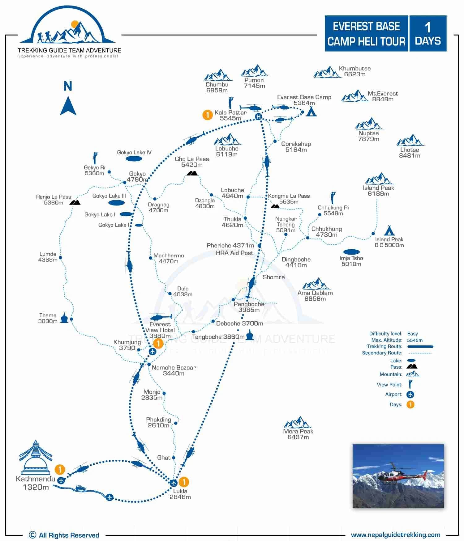 Everest-heli-day-tour-map