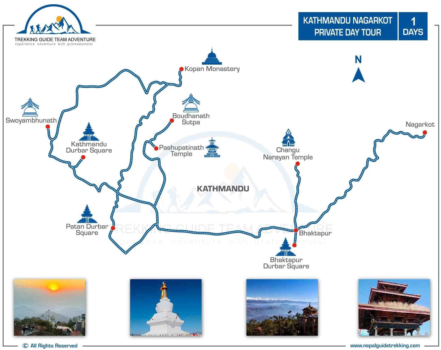 Kathmandu-Nagarkot-Hiking-Route