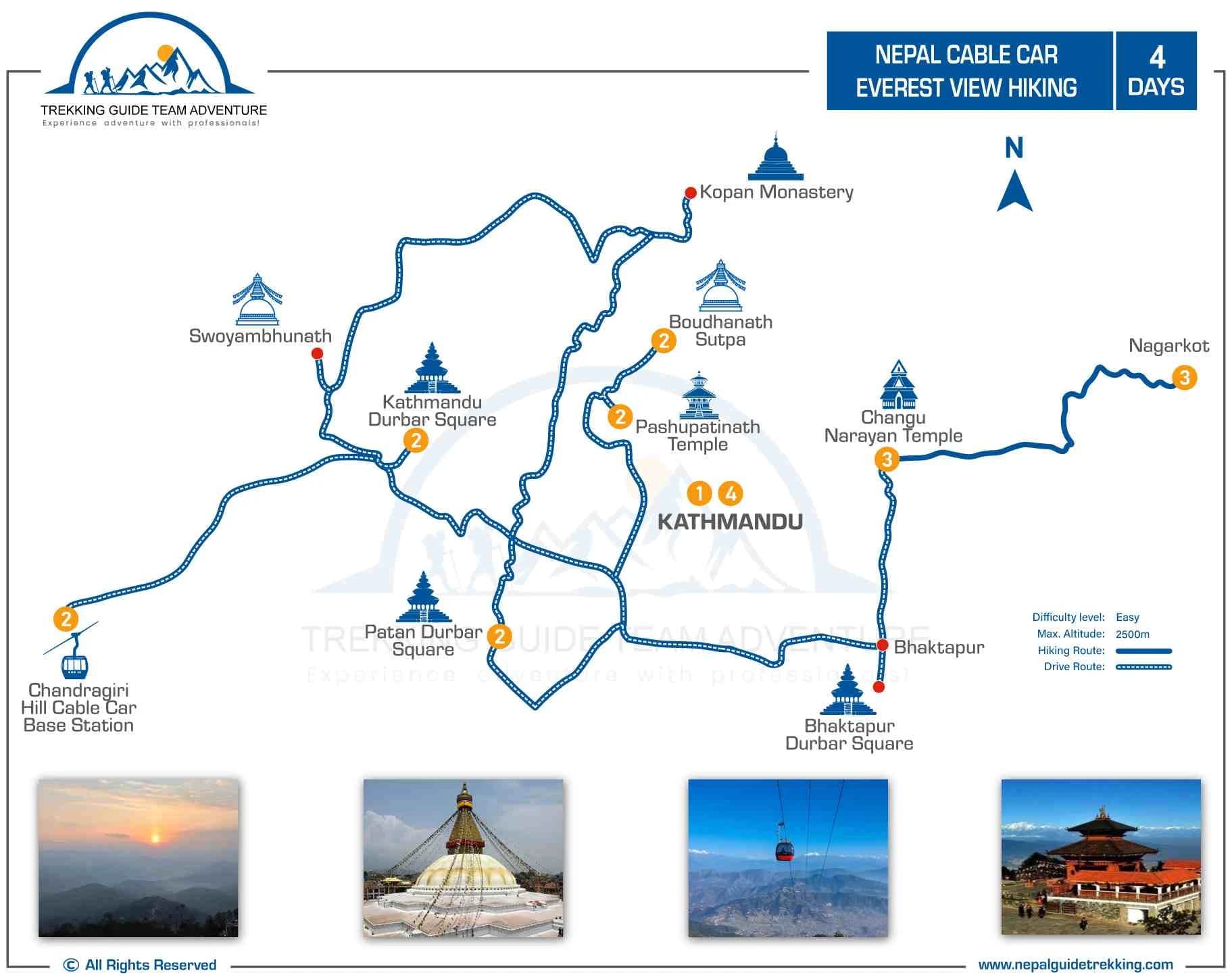 Nepal-Cable-Car-Everest-View-Map