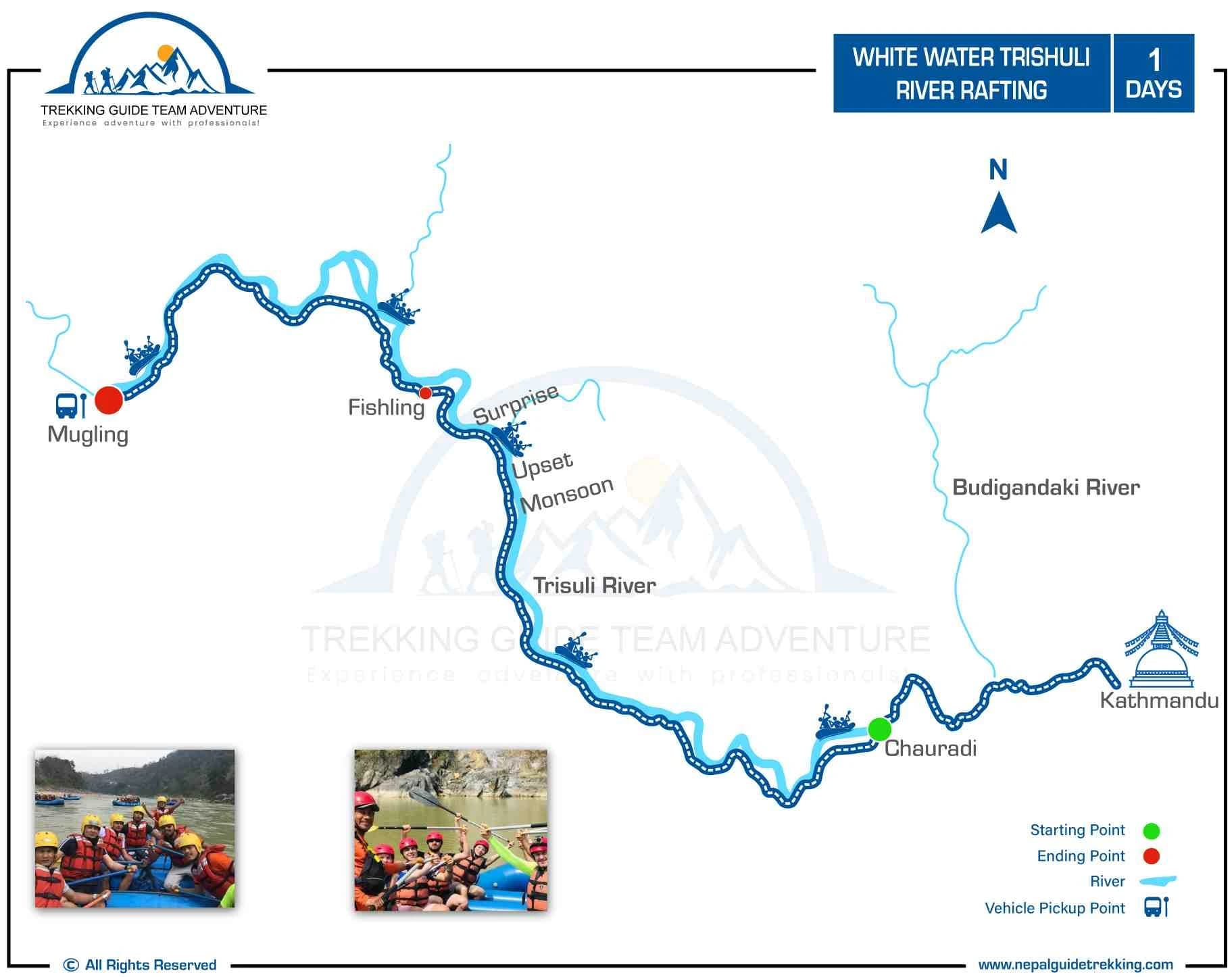White-Water-Trishuli-River-Rafting-Map